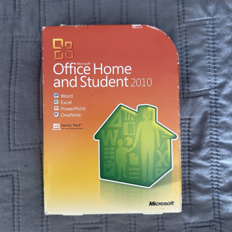 Microsoft Office Home And Student 2010 w/Product Key, 3 Devices Word/Excel/PwrPt