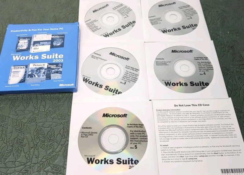 Microsoft Works Suite 2003 With Product Key Open Box gallery