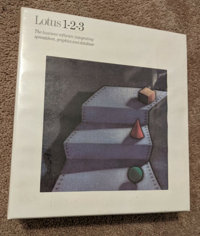 Vintage NOS 1986 Lotus 123 Version 2.01 3.5″ Disk Software IBM Personal System 2