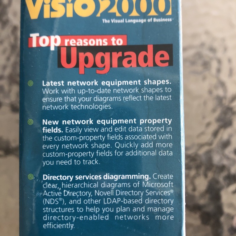 Visio 2000 Professional Upgrade New Standard Visual Graphical Software Sealed gallery