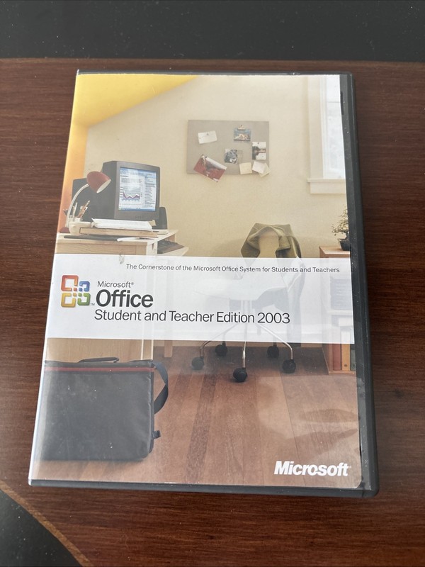 Microsoft Office 2003 Student and Teacher Edition Full Version MS w Key/Booklet
