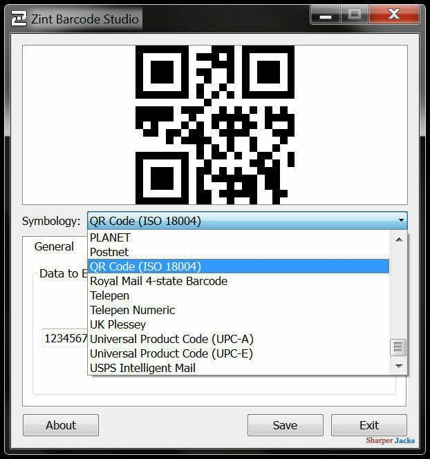 Zint Barcode Generator - UPC QR Code Creator Software - 50+ Formats - Windows CD gallery