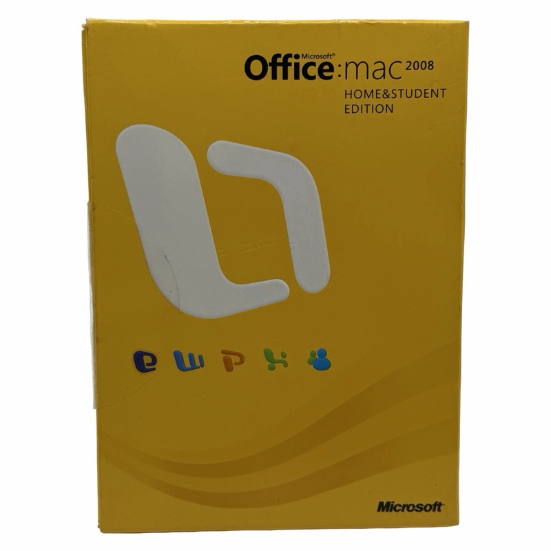 Microsoft Office Mac 2008 Home & Student Edition w/ 3 Product Keys