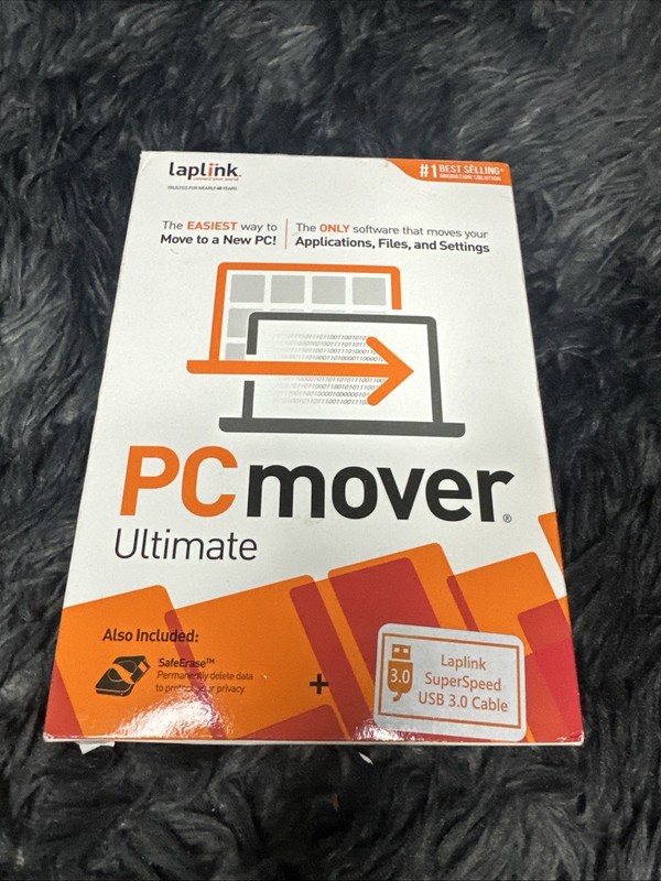 Laplink PCmover Ultimate 11 - PC Transfer Software w/ High-Speed Ethernet Cable