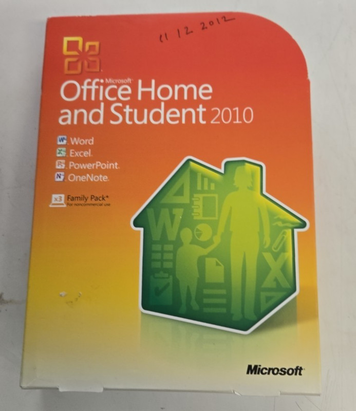 Microsoft Office 2010 Home and Student Family Pack Licensed For 3PCs