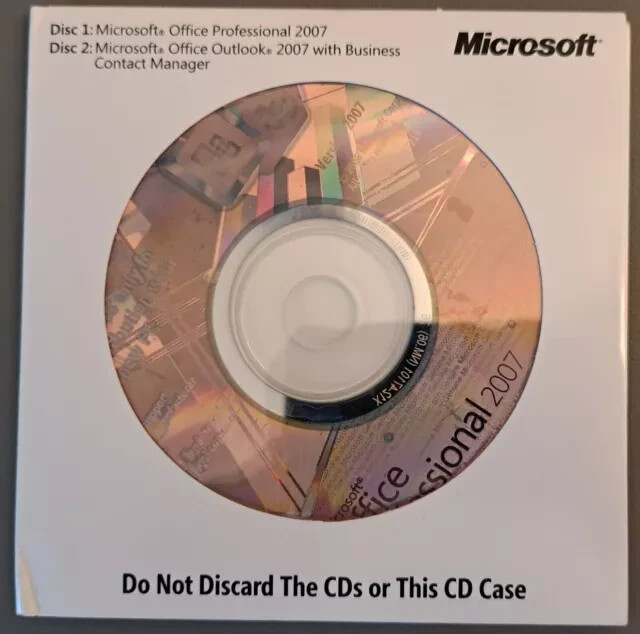 Microsoft Office 2007 Professional Full English Version MS Pro=BRAND NEW SEALED=