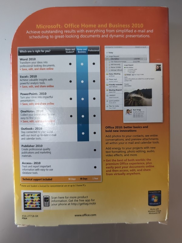 Microsoft Office Home and Business 2010 Full Version RETAIL GENUINE gallery