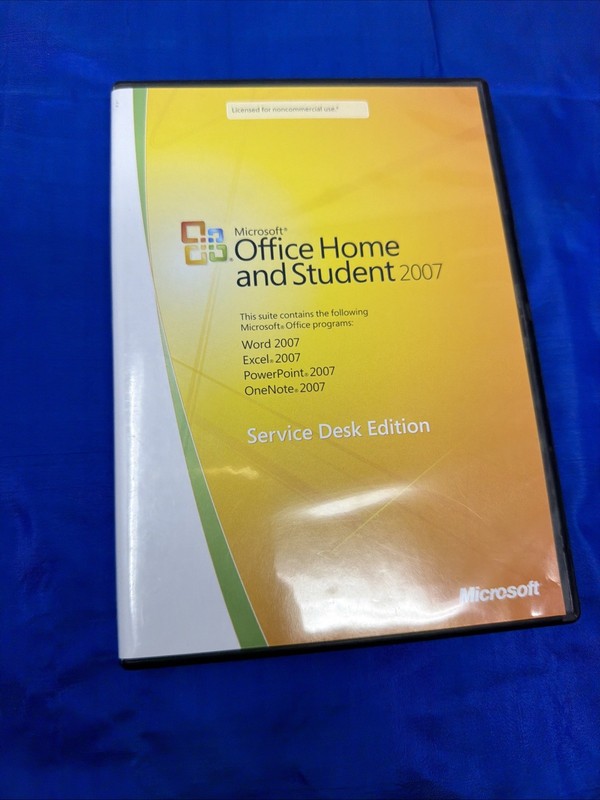Microsoft Office Home and Student 2007 Service Desk Edition with Product Key