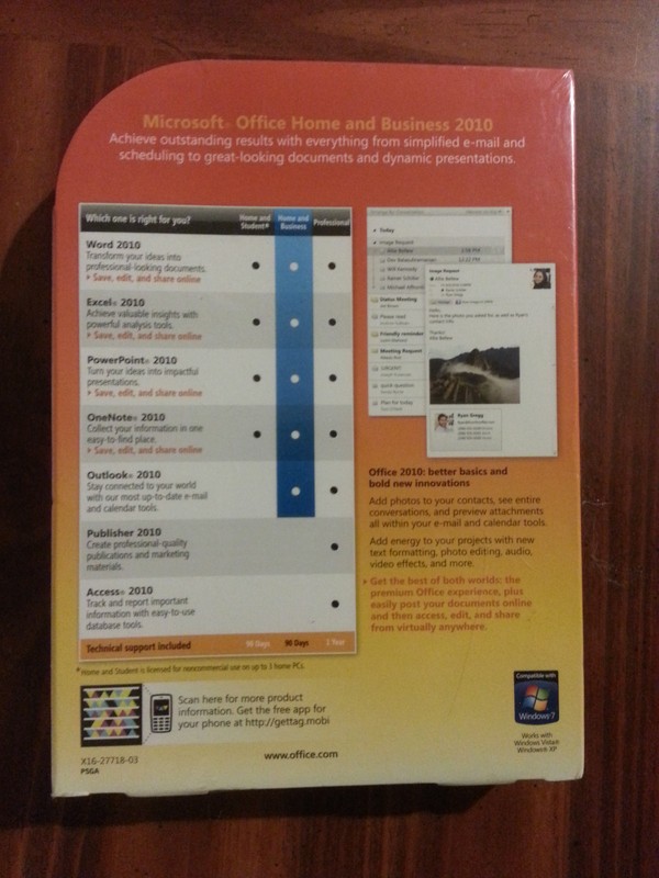 Microsoft Office Home and Business 2010 Full Version for 2 PCs RETAIL GENUINE gallery