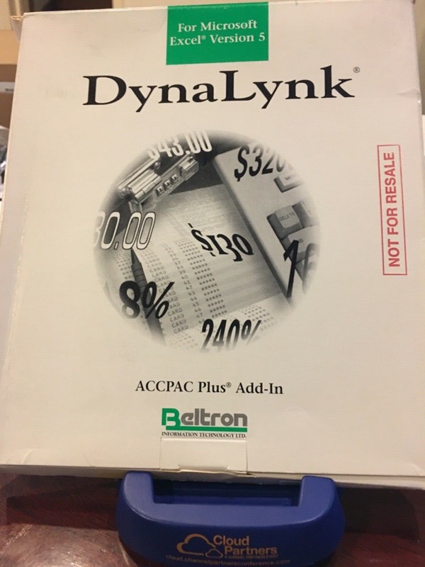 $1295 ACCPAC Plus Add-In Reporting. DynaLynk for Excel .