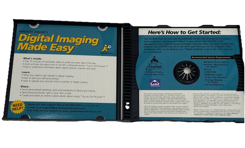 AOL Digital Imaging Made Easy - PC Software Program CD-Rom gallery