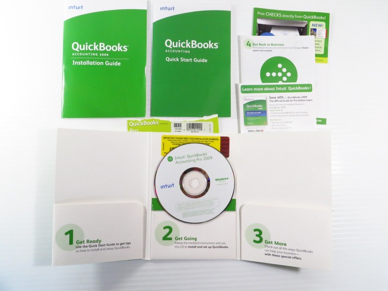 INTUIT QUICKBOOKS PRO 2009 FOR WINDOWS FULL RETAIL US VERSION =LIFETIME LICENSE=