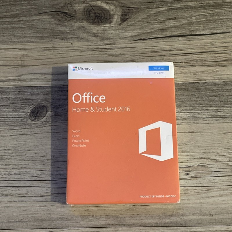 Microsoft Office Home and Student 2016 Windows 1 User PC Key Card No DISK NEW