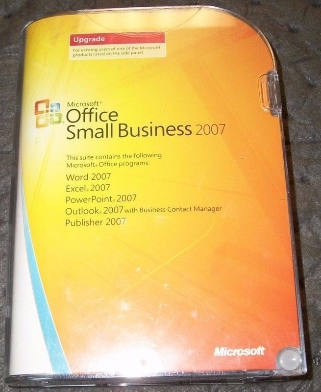 Microsoft Office Small Business Upgrade for 1 Comp. W87-01029 OPEN 1 Product Key