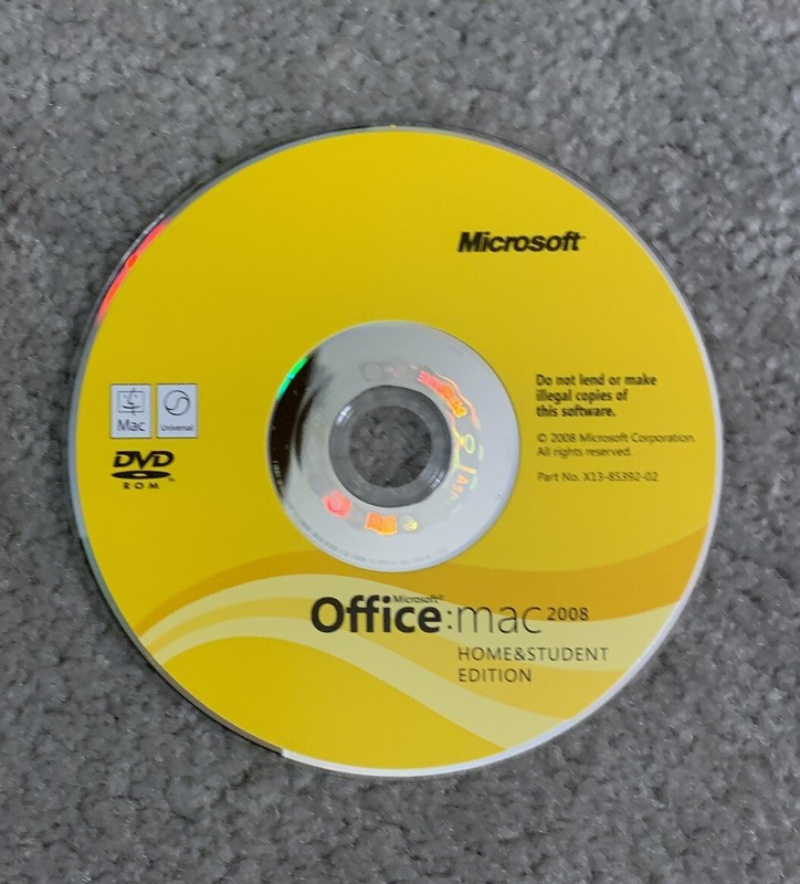 Microsoft Office Mac 2008 Home and Student Edition
