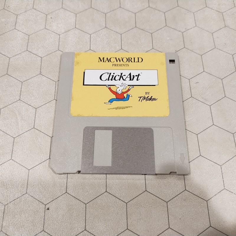 Macworld Presents ClickArt, T/Maker Apple Macintosh, 3.5" floppy disk, tested!