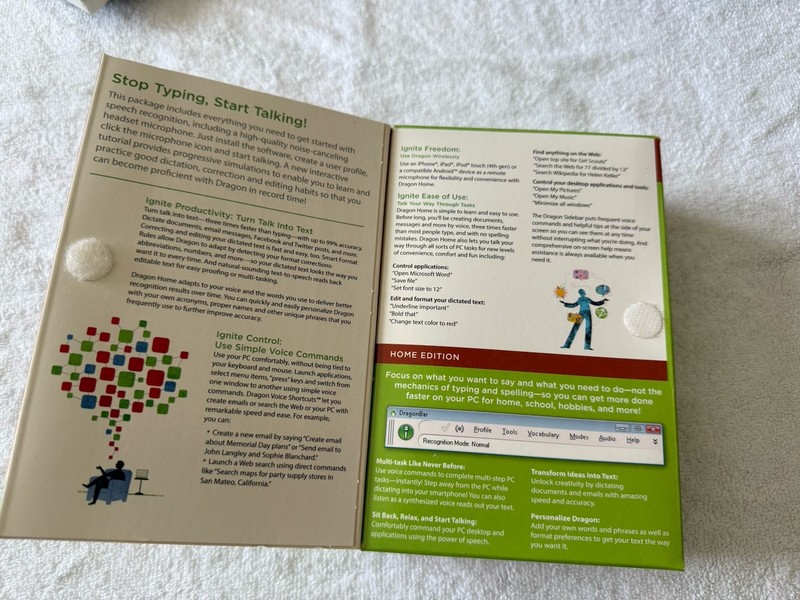 Nuance Dragon Naturally Speaking Home Version 12 Speech Software NEW (Open Box) gallery
