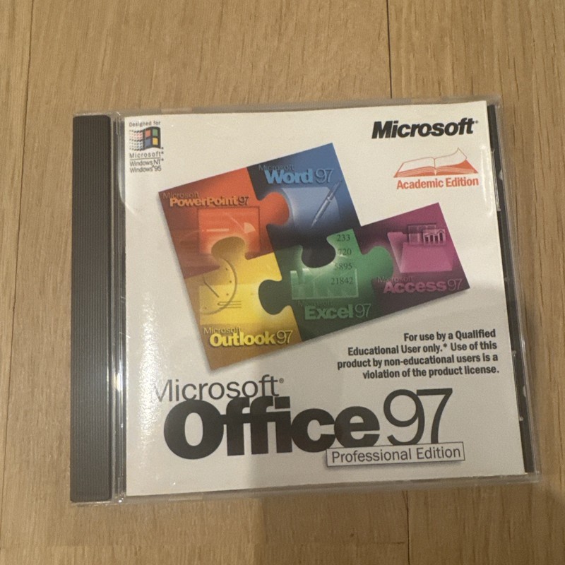 Microsoft Office 97 Professional Edition CD-ROM Key Code Product Key 1997 Suite