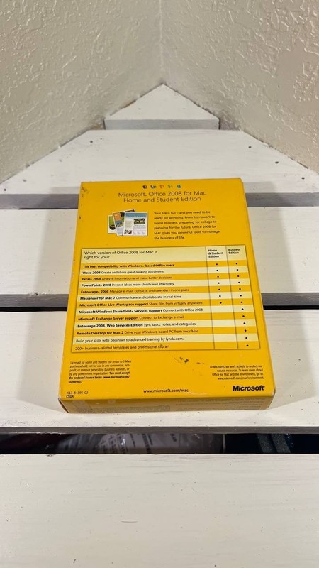 Microsoft Office Mac 2008 Home & Student Edition – Complete Retail Box + Receipt gallery