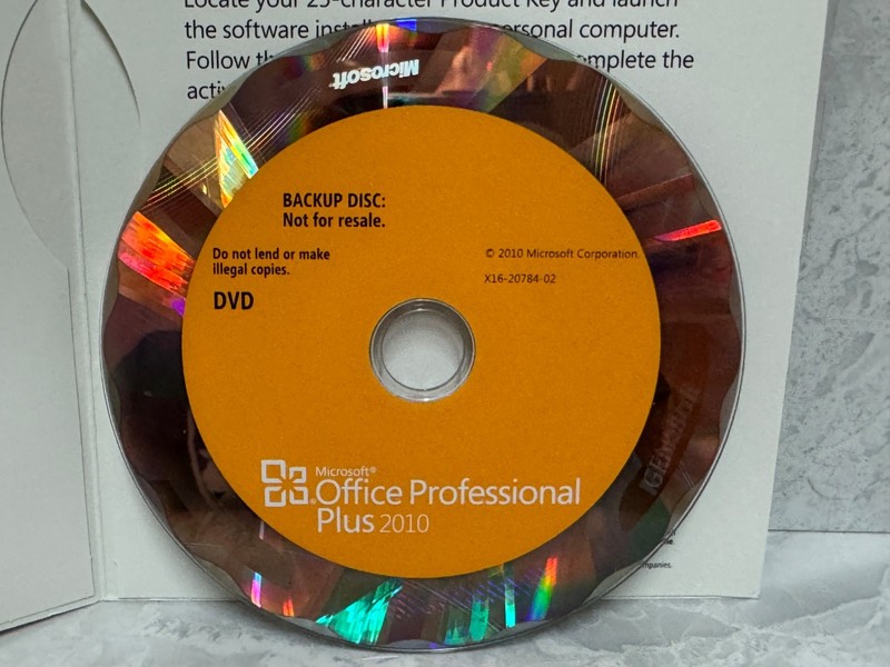 Microsoft Office Professional Plus 2010 English 32/64-bit Backup Disc NO KEY