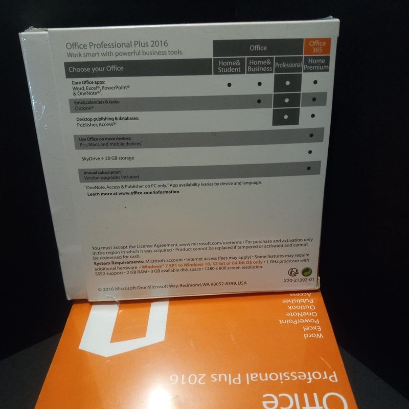 Microsoft Office 2016 Pro Plus NEW SEALED Genuine Key Physical DVD Fast Shipping gallery