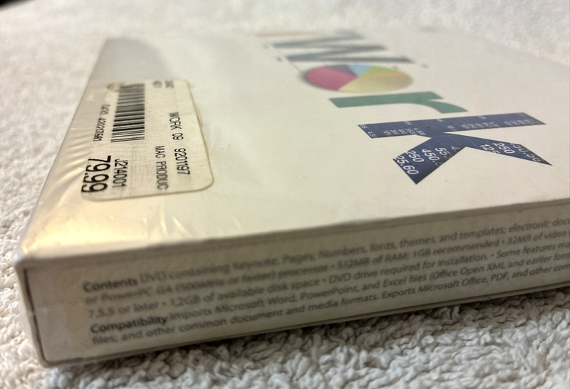 Apple iWork '09 (Retail) - Full Version for Mac MB942Z/A New Sealed gallery