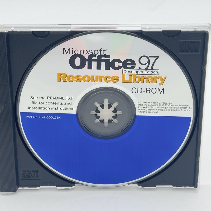 Microsoft Office 97 Developer Edition Resource Library CD-ROM 1997 SHIPS FREE gallery