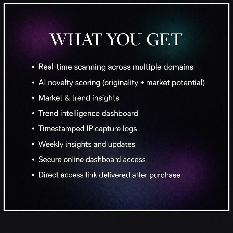 Invention Radar | Patent Search AI | Real‑Time Research Scanner (Monthly Access) gallery