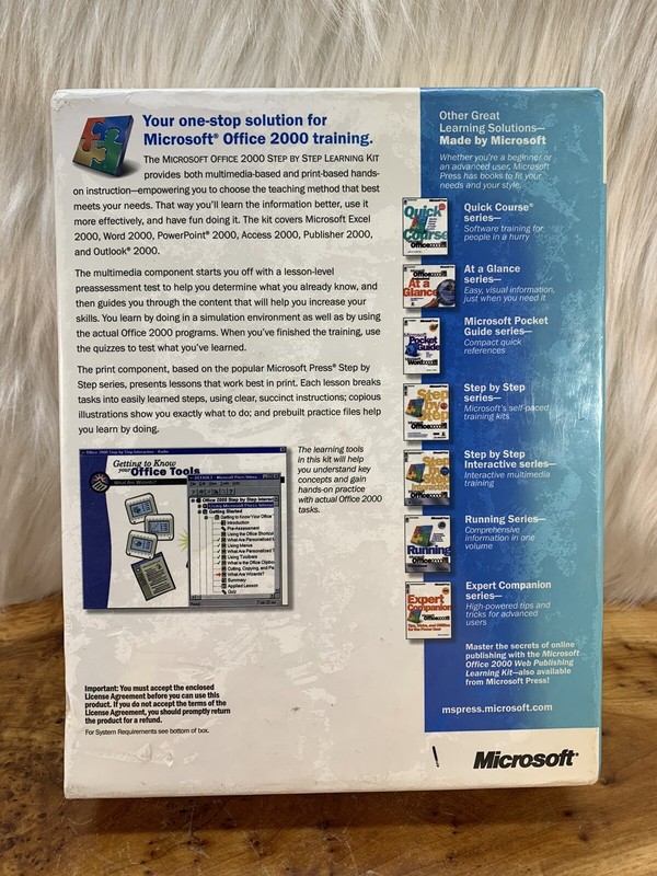 Microsoft Office 2000 Learning Kit Step by Step Book CD ROM Vintage Software 👀 gallery