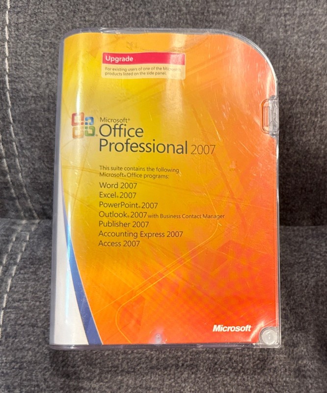 Official Microsoft Office Professional 2007 Upgrade w Product Key! ~ Fast Ship!