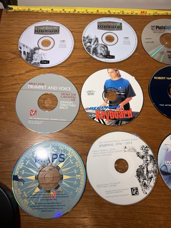 Windows Software CD DVD Lot: SFX, Adobe, Microsoft Office, Education, Music, Map gallery