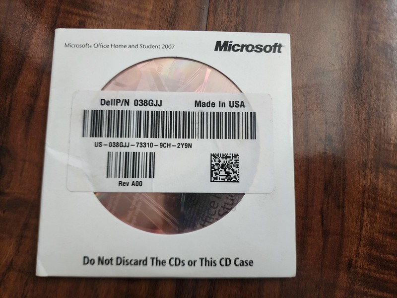 Microsoft OFFICE HOME AND STUDENT 2007 Software DISC WITH KEY!