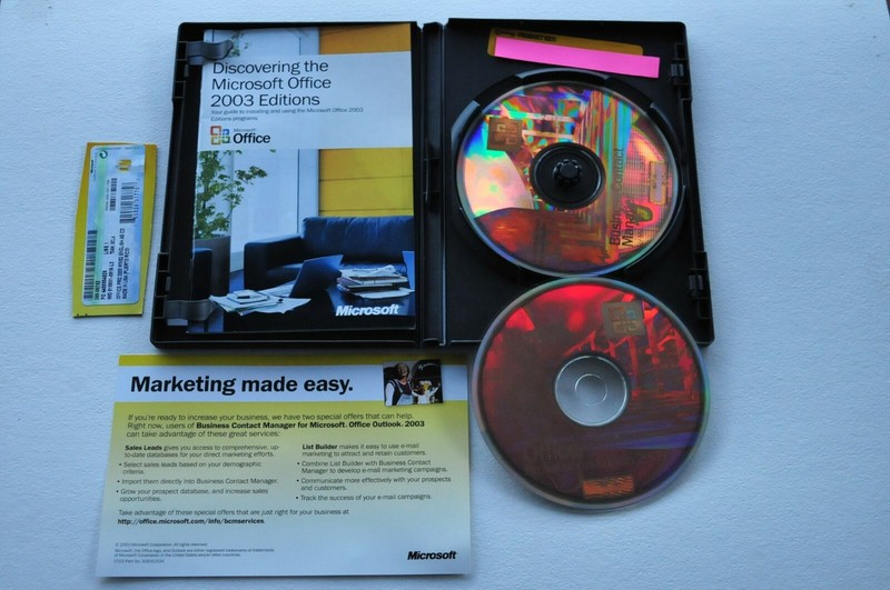 Genuine Microsoft Office Professional Edition 2003 Full Pro Version, Pristine gallery