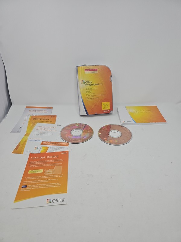 Microsoft Office Professional 2007 - Upgrade - W/ Product Key, 2-Discs.. Genuine