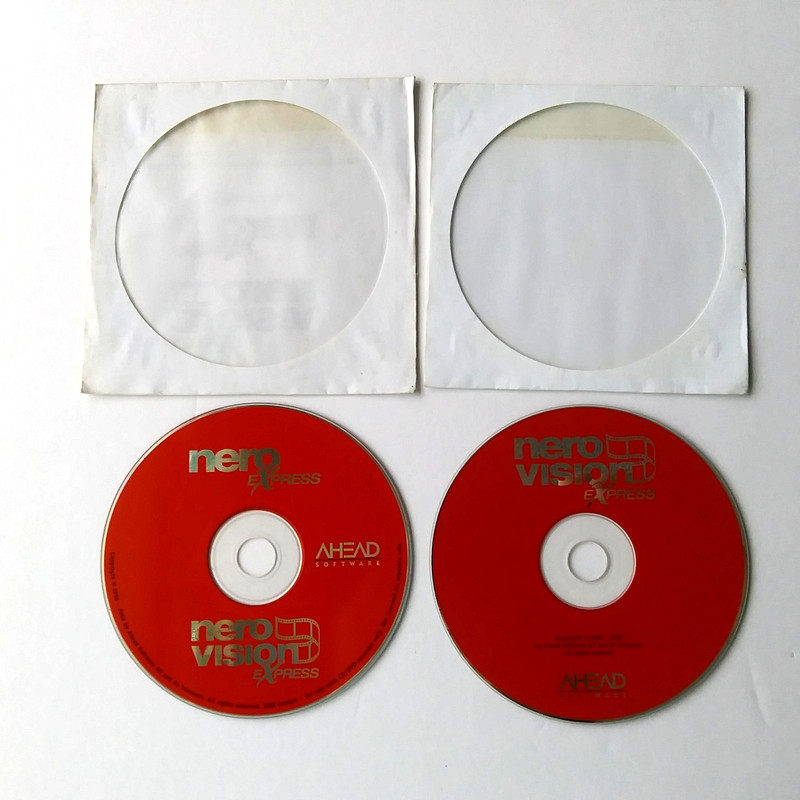 Nero Express & Nero Vision Software CD Burning Video Editing Suite PC 2 Disc