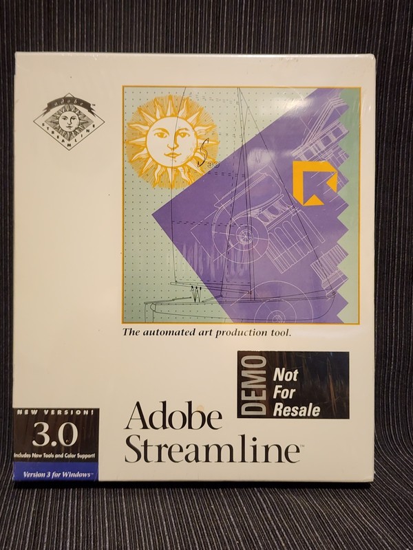 Vintage Adobe Streamline 3.0 Demo Software for Windows – Rare Collector’s Item