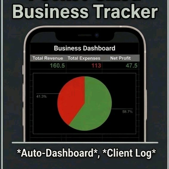 Small Business Bookkeeping Spreadsheet | Mobile Service Income & Expense Tracker