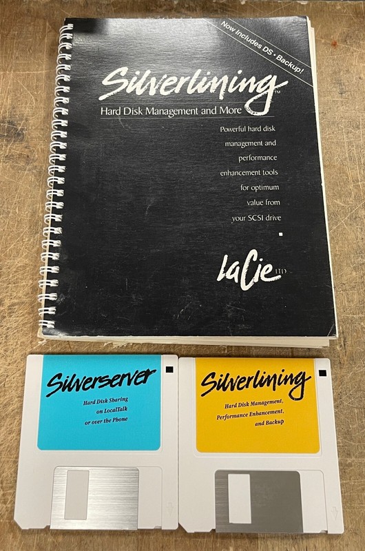 LaCie LTD Silverlining for Mac on Double Sided Floppies from 1989