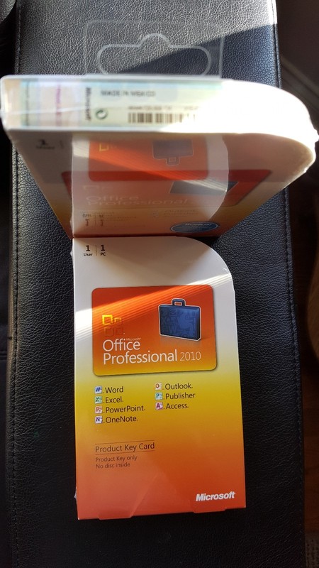 Microsoft Office Professional 2010 Product Key Card (PKC),SKU 269-14834,Full,NIB