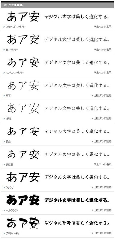 Morisawa OTF Select Pack 5 Japanese Hybrid ,  Open Type Font (WINDOWS OR MAC) gallery