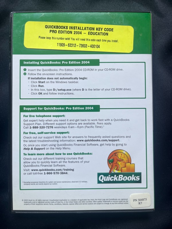 Intuit QuickBooks Pro 2004 with License for Windows 98/ME/2000/XP gallery