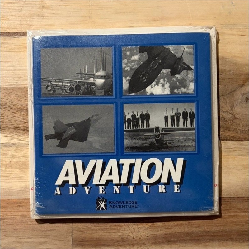 Aviation Adventure PC CD-ROM Factory Sealed Knowledge Adventure 1995 Vintage