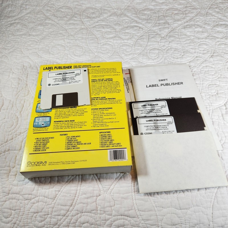 Swift Professional Home Office Label Publisher 3.5" and 5.25" gallery