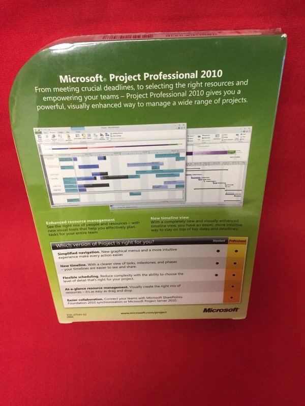 Microsoft Project Professional 2010 Full Version w/ 2Product Keys License gallery