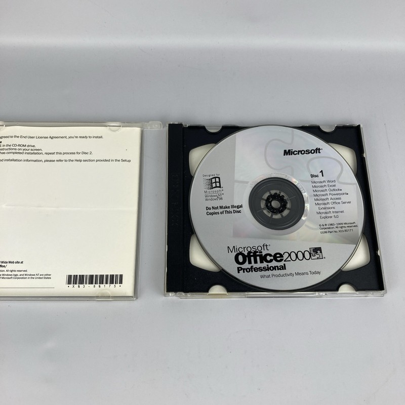 Microsoft Office - 2000 (CD) Professional With Product Key 2 CD Set gallery