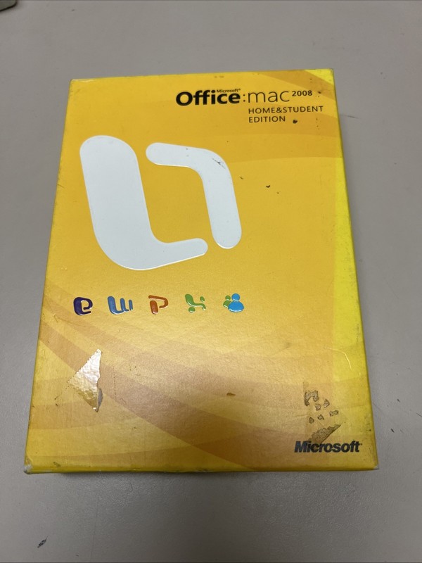 Microsoft Office 2008 Home and Student Edition for Mac with key – New/Sealed