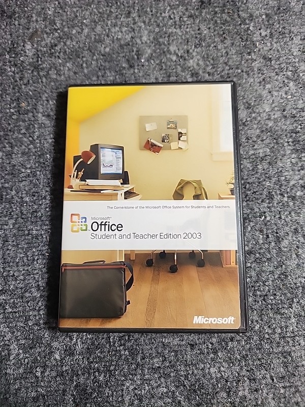 Microsoft Office Student and Teacher Edition 2003 Word Excel w/Key