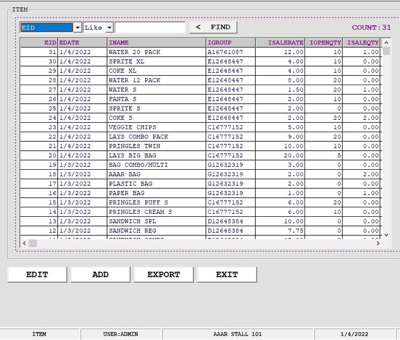 NWIQ Point Of Sale Software - Booth Inventory Billing gallery