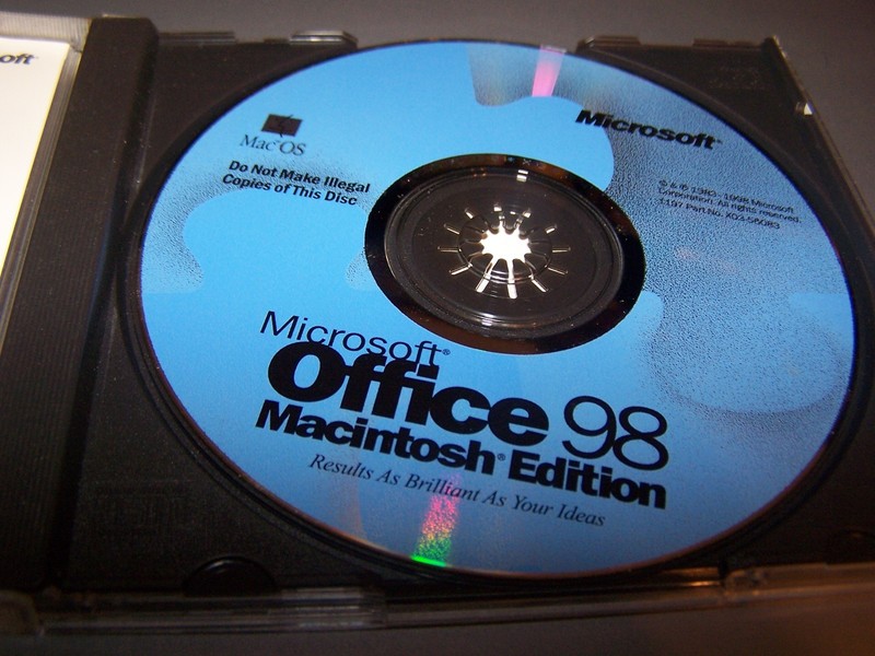 Macintosh Office 98 CD Install cd with key - P/N X03-68272 gallery