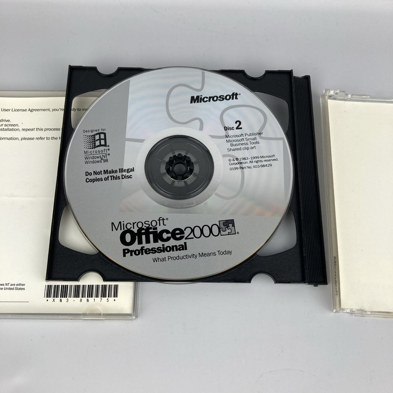 Microsoft Office - 2000 (CD) Professional With Product Key 2 CD Set gallery